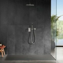 Villeroy & Boch Squaro Infinity Quaryl Shower Tray 900 X 900 - Grey -Villeroy & Boch Sales Shop 12. shower tray content page