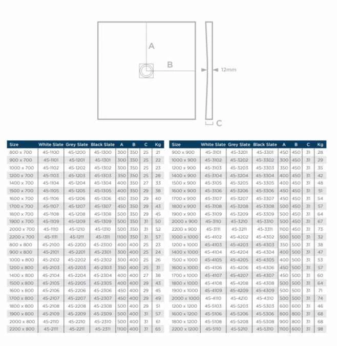 Giorgio2 Cut-To-Size White Slate Effect Square Shower Tray - 800 X 800mm 4 Giorgio2 Cut-To-Size White Slate Effect Square Shower Tray - 800 X 800mm - Image 2