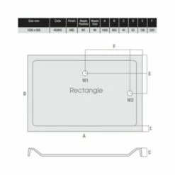 MX Elements 1000 X 900 Anti Slip Rectangular Stone Resin Shower Tray -Villeroy & Boch Sales Shop MX 1000 x 900 ASXHD Tech