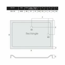 MX Elements 1200 X 700 Anti Slip Rectangular Stone Resin Shower Tray -Villeroy & Boch Sales Shop MX 1200 x 700 ASXHH Tech