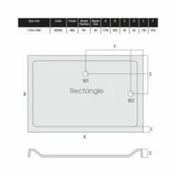 MX Elements 1700 X 900 Anti Slip Rectangular Stone Resin Shower Tray -Villeroy & Boch Sales Shop MX 1700 x 900 ASXHQ Tech