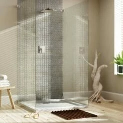 MX Elements 800 X 760 Rectangular Stone Resin Low Profile Shower Tray -Villeroy & Boch Sales Shop MX Rectangle Tray Lifestyle