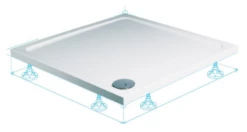 Roman 900 X 900mm Shower Tray -Villeroy & Boch Sales Shop Roman Acrylic Capped Stone Square Shower Tray 7