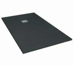 Giorgio2 Cut-To-Size Graphite Slate Effect Square Shower Tray - 800 X 800mm