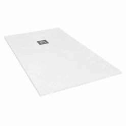 Giorgio2 Cut-To-Size White Slate Effect Square Shower Tray - 1200 X 1200mm