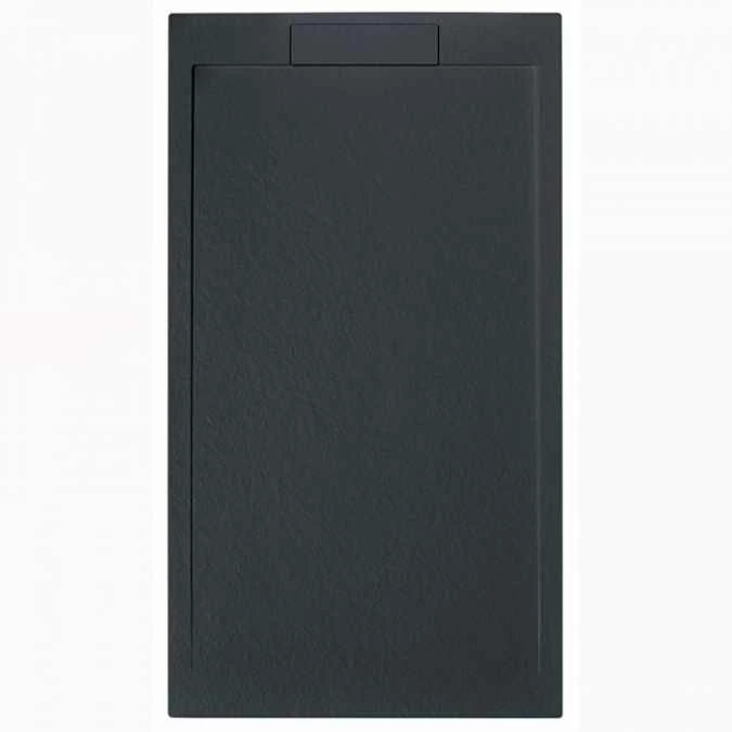 Giorgio Lux Graphite Slate Effect Shower Tray - 1000 X 900 - Concealed Waste