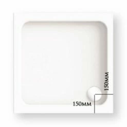 Kudos Kstone 1200 X 900mm Rectangular Shower Tray - Corner Waste -Villeroy & Boch Sales Shop kstone corner waste 3