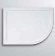Lakes Low Profile Offset Quadrant Shower Tray - 1200 X 800mm