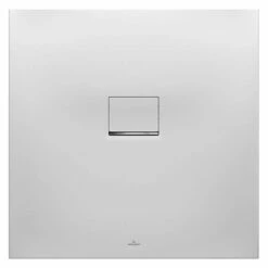 Villeroy & Boch Squaro Infinity Quaryl Shower Tray 900 X 900 - Stone White