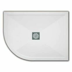 TrayMate Offset Quadrant TM25 Symmetry Shower Tray - 1100 X 800mm - Left Hand