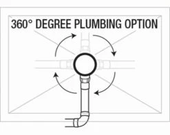 TrayMate TM25 Symmetry Square Shower Tray - 1000 X 1000mm -Villeroy & Boch Sales Shop symmetry plumb 23