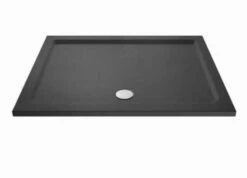 Nuie 1500 X 700 Rectangle Shower Tray Slate Grey - FREE Waste