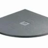 MX Minerals 1000 X 1000mm Ash Grey Slate Effect Quadrant Shower Tray -Villeroy & Boch Sales Shop x2h