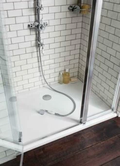 Zamori Anti-Slip Rectangular Shower Tray - 1800 X 900 - Central Waste - Z1245A -Villeroy & Boch Sales Shop zamori 1200 1000 anti slip shower tray 3.showroom image