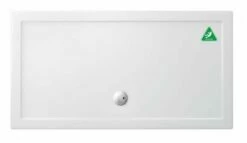 Zamori Anti-Slip Rectangular Shower Tray - 1500 X 800 - Central Waste - Z1181A
