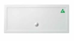 Zamori Anti-Slip Rectangular Shower Tray - 1600 X 700 - Central Waste - Z1182A