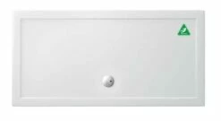 Zamori Anti-Slip Rectangular Shower Tray - 1600 X 800 - Central Waste - Z1231A