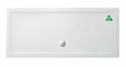Zamori Anti-Slip Rectangular Shower Tray - 1800 X 800 - Central Waste - Z1343A