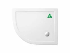 Zamori Anti-Slip Offset Quadrant - 1000 X 800 - Left Hand Shower Tray - Z1199A