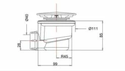 Zamori Anti-Slip Rectangular Shower Tray - 1400 X 900 - Central Waste - Z1178A -Villeroy & Boch Sales Shop zamori shower tray waste tech drawing 2